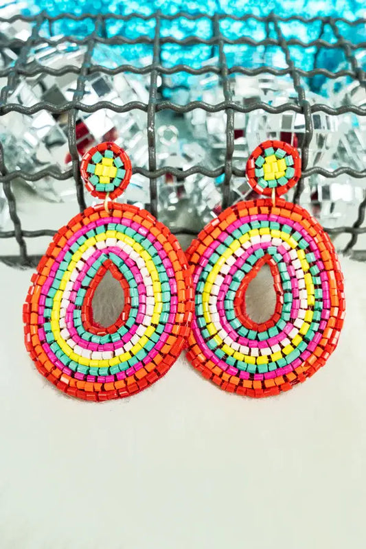 Alder Multi-Color Seed Bead Earrings