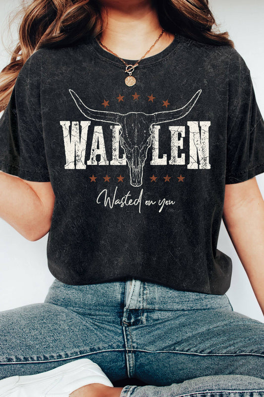 Wallen Wasted On You Mineral Graphic Tshirts